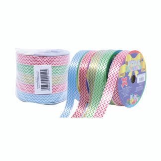 Fita plastica decorativa 15mmx50m - SORTIDO CHEVRON - PCT C/ 5 (dr, vm, az, pk, vd)