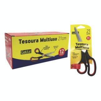 Tesoura Multiuso 21 Cm Inox Blister