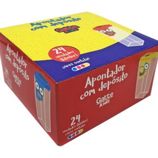 Apontador Plast C/ Dep 6 Cm Blister Cx C/ 24