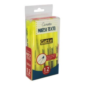 Marca Texto Amarelo Cx C/ 12 Pcs