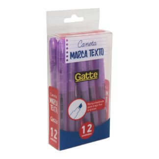 Marca Texto Lilas Cx C/ 12 Pcs