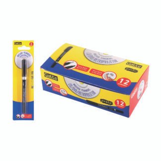 Marcador Permanente CD/DVD/Retroprojetor Ponta dupla 2mm e 1 mm Blister c/ 1 Preto