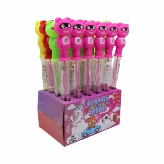Bolha de sabão 35cm, 90ml bichinhos sortido - Caixa Display C/24