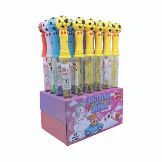 Bolha de sabão 35cm, 90ml esportivo sortido - Caixa Display C/24