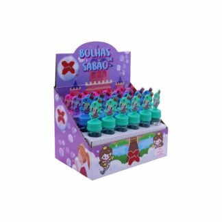 Bolha de sabão 14cm, 25ml Fofura Diversos - Caixa Display C/24