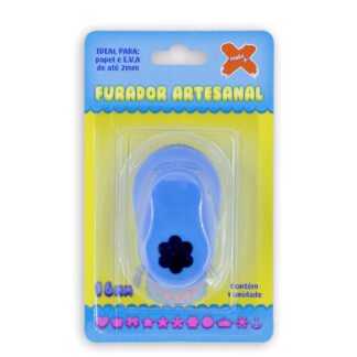 Furador De Eva 16Mm - Flor 6 Petalas - Blister Individual