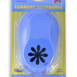 Furador De Eva 76Mm - Flor - Blister Individual