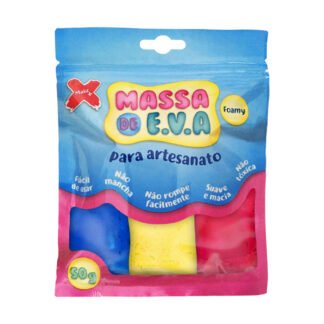 Massa De Eva Para Mod, 5 Cores/Pct (10G De Cada), 50G/Pct, Am/Vd/Az/Br/Vm