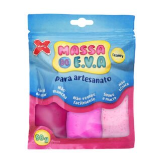 Massa De Eva Para Modelagem, 3 Cores/Pct , 50G/Pct, Rosa/Rosa Claro/Pink