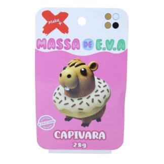 MASSA DE EVA BLISTER POTE C/ 4 CORES 28GR - CAPIVARA C/ ROSQUINHA