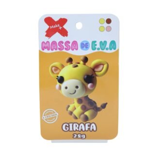 MASSA DE EVA BLISTER POTE C/ 4 CORES 28GR - GIRAFA