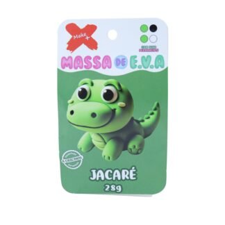 MASSA DE EVA BLISTER POTE C/ 4 CORES 28GR - JACARE