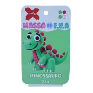 MASSA DE EVA BLISTER POTE C/ 4 CORES 28GR - DINOSSAURO