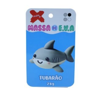 MASSA DE EVA BLISTER POTE C/ 4 CORES 28GR - TUBARÃO