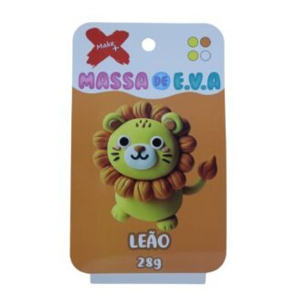 MASSA DE EVA BLISTER POTE C/ 4 CORES 28GR - LEÃO