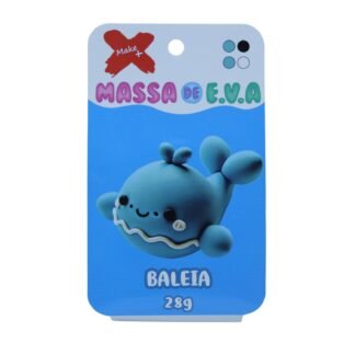 MASSA DE EVA BLISTER POTE C/ 4 CORES 28GR - BALEIA