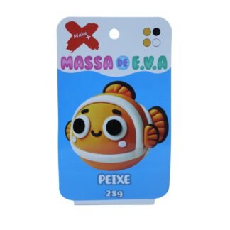 MASSA DE EVA BLISTER POTE C/ 4 CORES 28GR - PEIXE