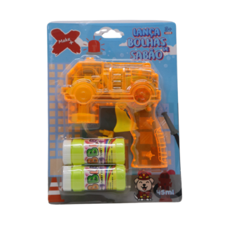 LANÇA BOLHAS DE SABÃO CAMINHÃO BOMBEIRO C/ LUZ 45ML BLISTER UNT