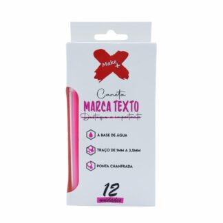 MARCA TEXTO ROSA CX C/ 12 PCS