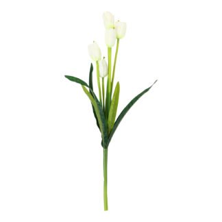 Tulipa 3 cm c/ 5 - 50 cm - Branco - Toque SEDA