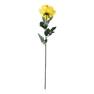 Rosa 19 cm - 80 cm - Amarelo - Toque Acetinado