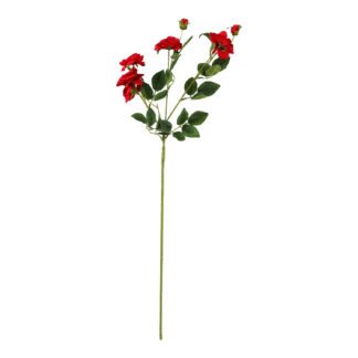 Haste Rosa Chinesa 7 cm c/ 7 - 75 cm - Vermelho - Toque SEDA
