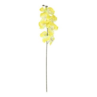 Haste Orquídea Borboleta 9,5 cm c/ 8 - 70 cm - Amarelo - Toque SEDA