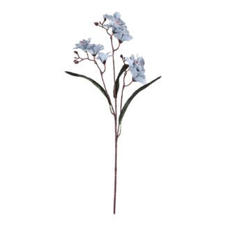 Haste Orquídea 7 cm c/ 9 - 80 cm - Azul - Toque Acetinado