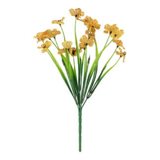 Haste Violetas 3,5 cm c/ 5 - 35 cm - Amarelo - Toque SEDA