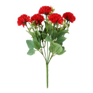 Buquê de Dália 6 cm c/ 6 - 30 cm - Vermelho - Toque SEDA