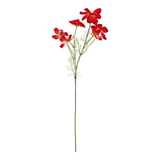 Haste de Cosmos 9 cm c/ 6 - 58 cm - Vermelho - Toque Acetinado