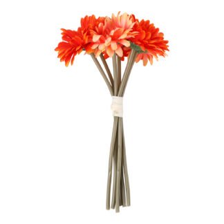 Buquê de Gérbera 9 cm - 30 cm - Laranja - Toque Acetinado