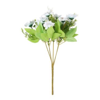 Buquê de Sumaúma de 4 cm c/ 10 - 30 cm - Azul - Toque Acetinado