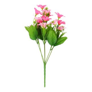 Buquê de Petúnia 3,5 cm c/ 14 - 30 cm - Rosa - Toque Acetinado