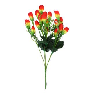 Buquê de Tulipa 1,5 cm c/ 18 - 35 cm - Laranja - Toque Acetinado