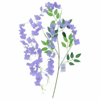 Haste De Glicinia - 100 cm - Lilas Toque Acetinado