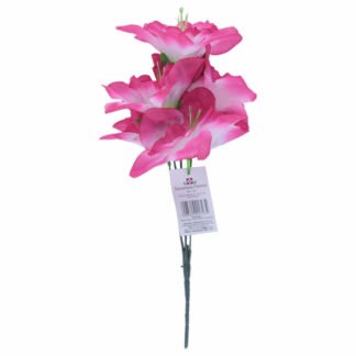 Buquê De Amarilis C/ 5 - 30 cm - Pink Toque Acetinado