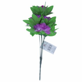 Mini Hortensia Violeta C/ 5 - 30 cm - Violeta Toque Acetinado