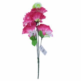 Buquê De Dália C/ 5 - 30 cm - Pink Toque Acetinado