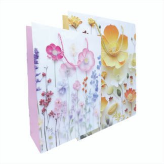 SACOLA PRESENTE 18*10*23 - FLORAL SORTIDO