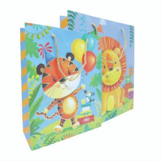 SACOLA PRESENTE 30*12*41.5 - ANIMAIS SORTIDOS