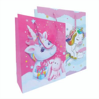 SACOLA PRESENTE 26*10*32 - UNICÓRNIO SORTIDO