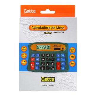 CALCULADORA - 8 DIGITOS (310-8) 157x141x35 - Solar e Pilha - Azul (Não acompanha pilha)