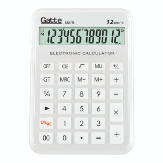 CALCULADORA - 12 DIGITOS (8887B) 149x120x48 - Pilha AAA - PRATA