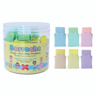 BORRACHA CANDY C/ CAPA CANDY 4.4x2.6x1.3cm - POTE C/ 24