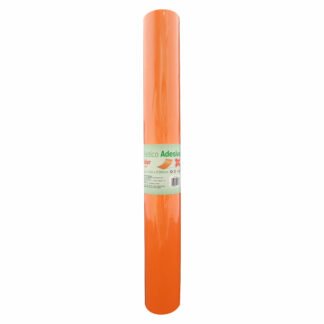 PLASTICO ADES.LARANJA 45CMX10M-0,08MM