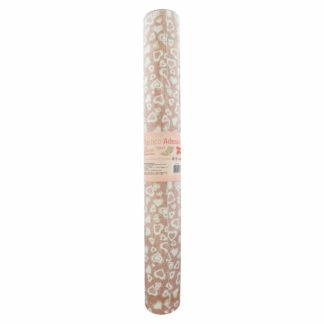 PAPEL ADES. CORAÇÃO ROSA FJ027 45CMX10M-0,12MM