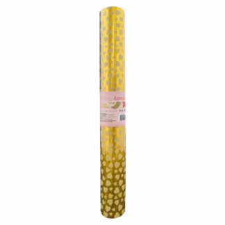 PLASTICO ADES. CORAÇÃO DOURADO FJ188 45CMX10M-0,12MM
