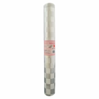 PLASTICO ADES. XADREZ PRATA FJ215 45CMX10M-0,12MM