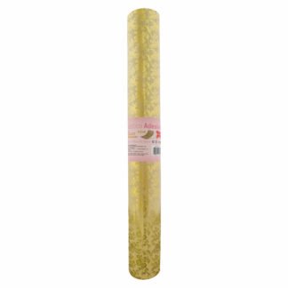 PLASTICO ADES. FLORAL DOURADO FJ240 45CMX10M-0,12MM